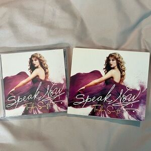 Taylor Swift Speak Now CD with Purple and Gold Accents